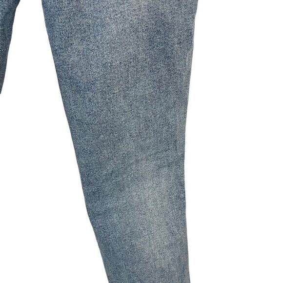 We The Free People Womens Medium Wash Raw Hem Distressed High Waist Jeans sz 28 - Picture 12 of 16